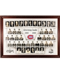 Huge Montreal Canadiens 1995-96 Framed Master Team Photo from the Montreal Forum (46" x 66")