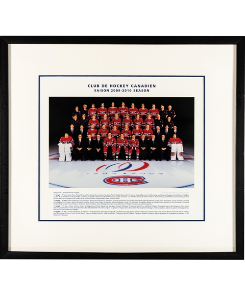 Montreal Canadiens 2003-04 to 2019-20 Framed Team Photos (7) from the Montreal Canadiens Archives