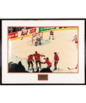 Montreal Canadiens March 16th 1996 "First Goal at Molson Center" Framed Photo Display from the Montreal Canadiens Archives (34 3/8" x 44 3/8")