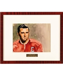 Maurice Richard 1956-60 Montreal Canadiens Captain Framed Display from the Montreal Canadiens Archives (13 1/4" x 16 1/8")