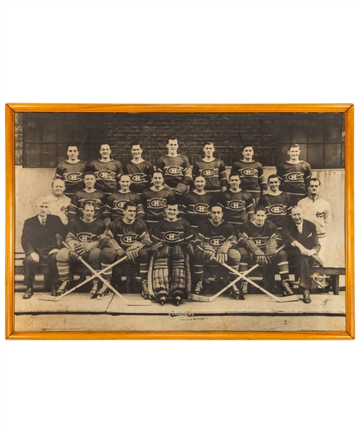 Montreal Canadiens 1945-46 Stanley Cup Champions Team Photo from the Montreal Forum (42” x 63”) 
