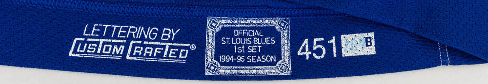 1994-95 Guy Carbonneau St. Louis Blues Game Worn Jersey – The Guy