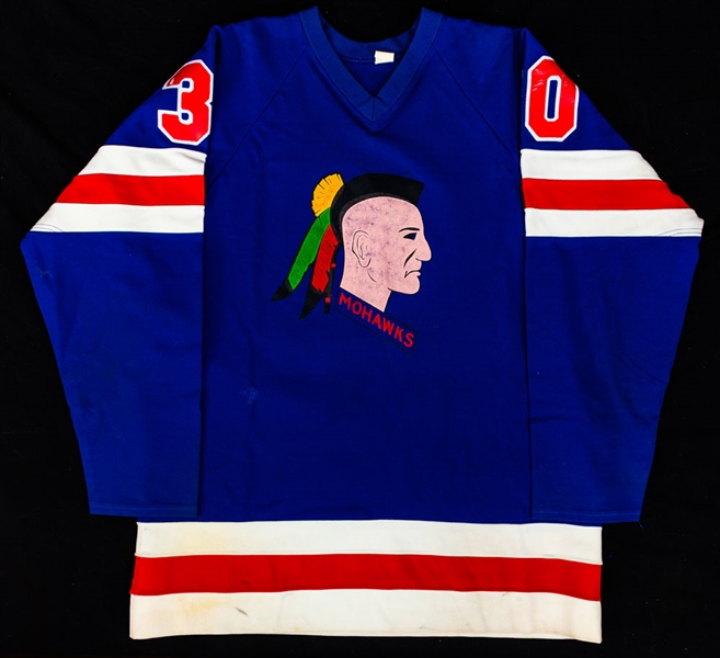 Early-1980s IHL Muskegon Mohawks #30 Game-Worn Jersey