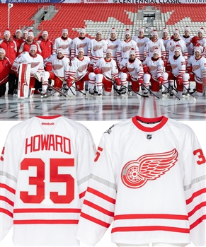 Jimmy Howard Detroit Red Wings Autographed Winter Classic Reebok