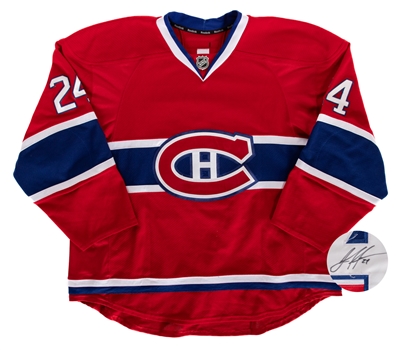 Jarred Tinordis 2013-14 Montreal Canadiens Signed Game-Worn Jersey 