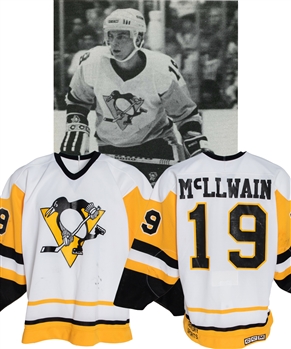 Dave McLlwains 1988-89 Pittsburgh Penguins Game-Worn Jersey 