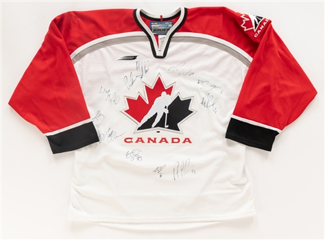 Signed Team Canada Replica 2022 Olympics White Jersey