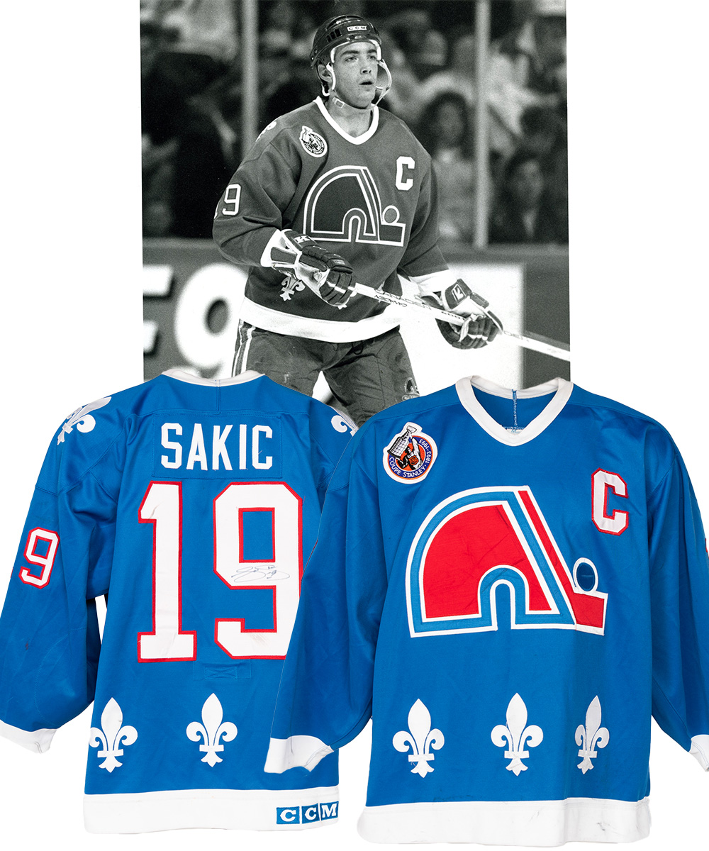 1989-90 Joe Sakic Quebec Nordiques Game Worn Jersey - 2nd Season