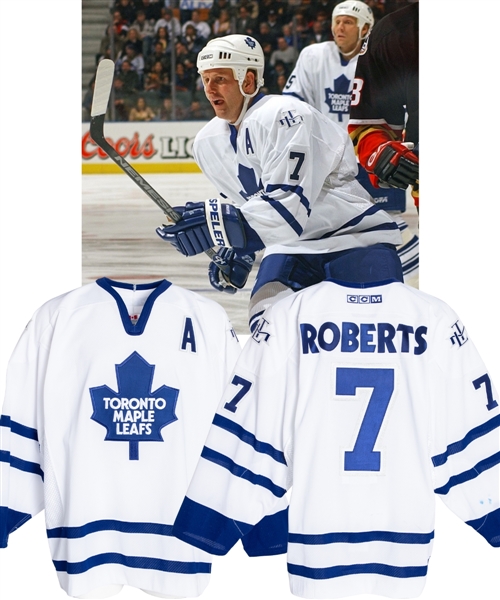 Gary Roberts 2002-03 Toronto Maple Leafs Game-Worn Alternate Captain’s Jersey with LOA 