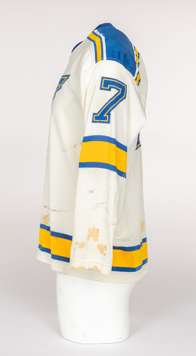 Lot Detail - Gordon Red Berenson's 1967-68 St. Louis Blues Inaugural  Season Game-Worn Away Jersey with His Signed LOA