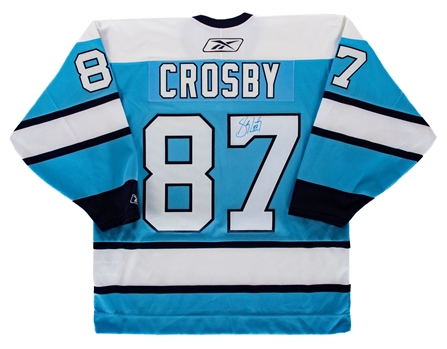 Sidney Crosby Signed Pittsburg Penguins Blue Third Jersey with JSA Auction LOA