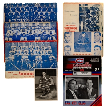Sherbrooke St. Francis and Saints QPHL/QSHL 1946-47 to 1950-51 Program Collection of 5 