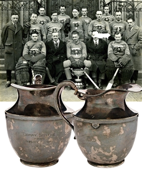Conn Smythe’s 1924 University of Toronto Varsity Blues Jrs Hockey Team Silver Plated Water Pitcher