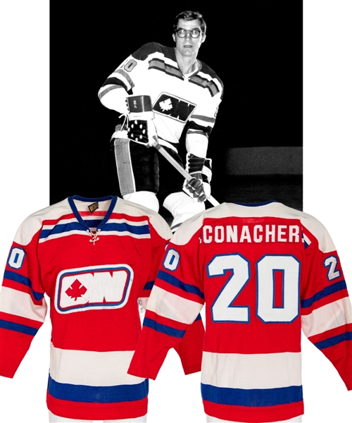 Brian Conachers 1972-73 WHA Ottawa Nationals Inaugural Season Game-Worn Jersey with MeiGray LOA and COR - First and Only Season for Team in WHA! (Barry Meisel Collection)