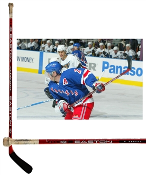 Brian Leetchs 2003-04 New York Rangers/Toronto Maple Leafs Easton Synergy Game-Used Stick 