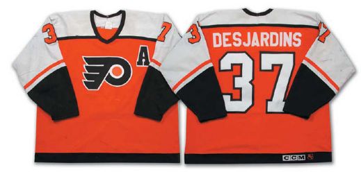 Eric Desjardins Game Worn  Philadelphia Flyers Jersey