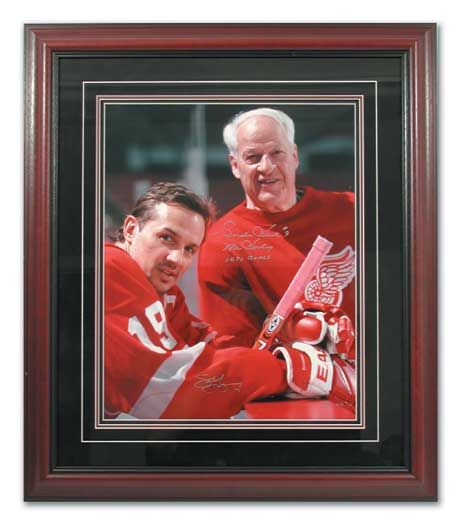 Gordie Howe and Steve Yzerman Autographed Limited Edition Photograph