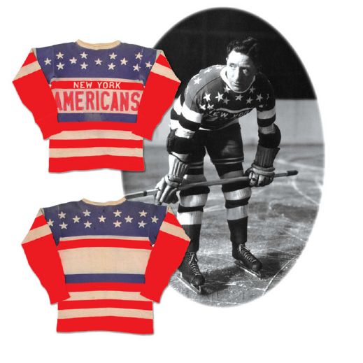 1930s New York Americans  Game Worn Jersey