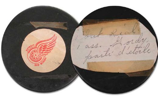 Gordie Howe Last All-Star  Game Point Puck