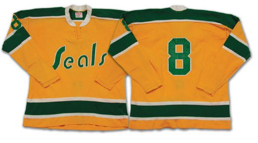 Walt McKechnies 1970s California Golden Seals Game Worn Jersey