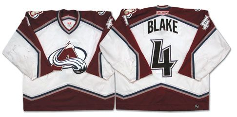 Rob Blakes 2002-03 Colorado Avalanche Game Worn Jersey