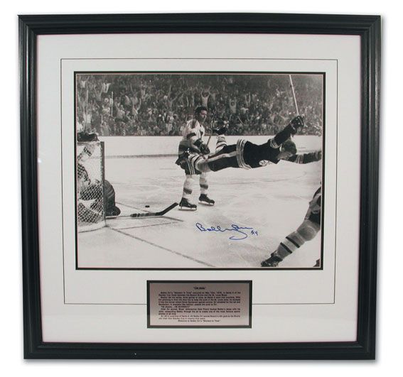 Lot Detail - Bobby Orr's Autographed 1970 Stanley Cup Winning Goal ...