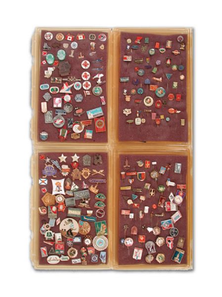 Marcel Dionnes Personal Pin Collection of 400+