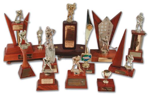 Marcel Dionnes 1960s Minor Hockey Trophy Collection of 12  (#1)