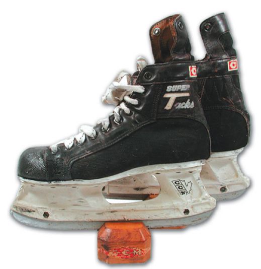 Marcel Dionnes Game Used Skates & Game Used Stick #3