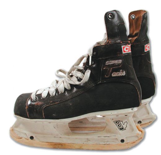 Marcel Dionnes Game Used Skates & Game Used Stick #4