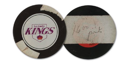 Marcel Dionnes 1986-87 1600th Career Point Puck