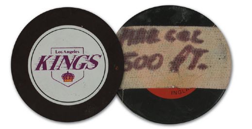 Marcel Dionnes 1985-86 1500th Career Point Puck