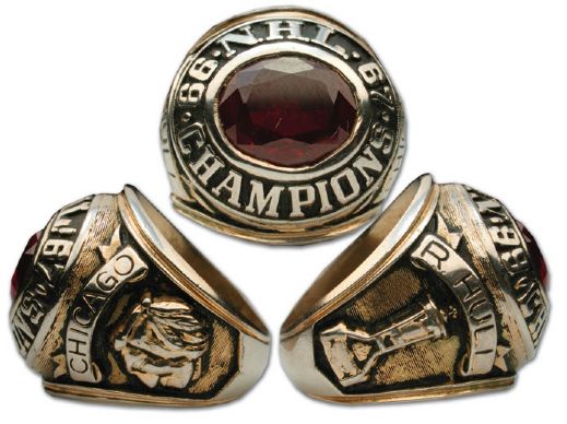 Bobby Hulls 1966-67 Chicago Black Hawks Championship Ring