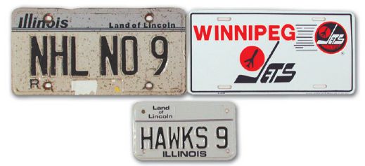 Bobby Hulls License Plate Collection of 3