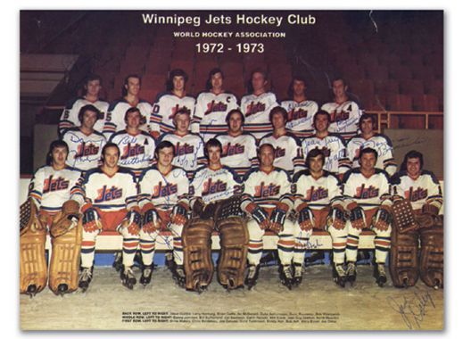 1972-73 Winnipeg Jets Autographed Team Photo