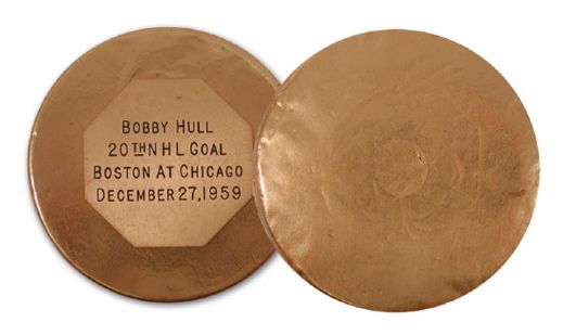 Bobby Hulls 1959-60 20th Goal Puck