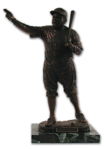 Magnificent Bronze of Babe Ruth Presented to Bobby Hull (19")