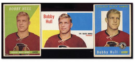 Bobby Hulls Rookie, 2nd and 3rd Year Topps Cards #2