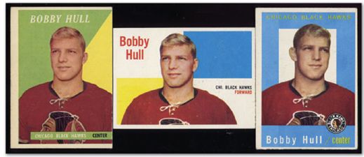 Bobby Hulls Rookie, 2nd and 3rd Year Topps Cards #6