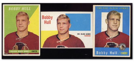 Bobby Hulls Rookie, 2nd and 3rd Year Topps Cards #7