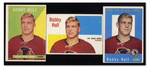 Bobby Hulls Rookie, 2nd and 3rd Year Topps Cards #8
