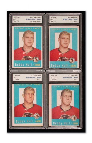 Bobby Hulls Graded Card Collection of 10