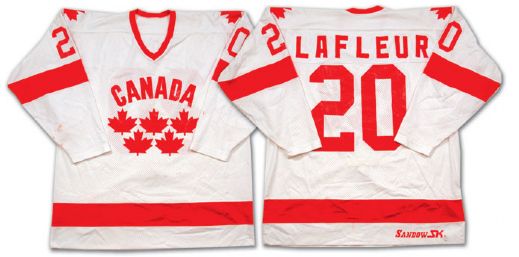 Guy Lafleurs 1981 Team Canada World Championships Game Worn Jersey