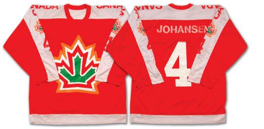 Trevor Johansens 1979 Team Canada World Championships Game Worn Jersey