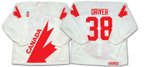 Bruce Drivers 1991 Canada Cup Game Worn Jersey