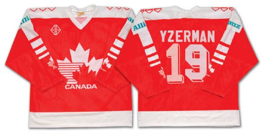 Steve Yzermans Team Canada World Championships Game Worn Jersey