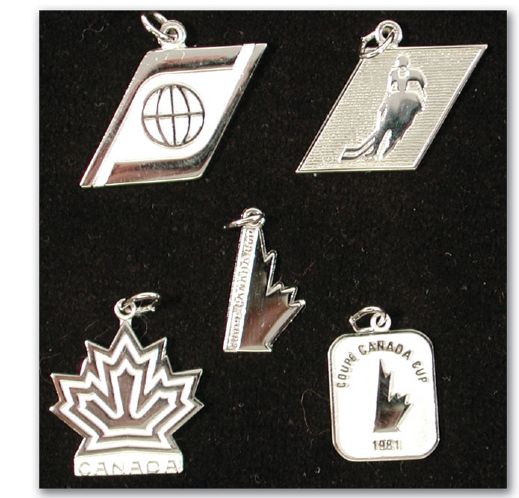Canada Cup & Team Canada Silver Charm Collection of 5