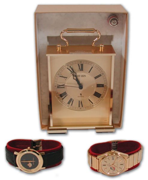 Marvin Goldblatts Personal Hockey Watch & Clock Collection of 6