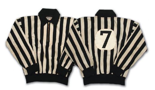 Louo Farellis Circa 1960 Game Worn Referees Jersey and Pants