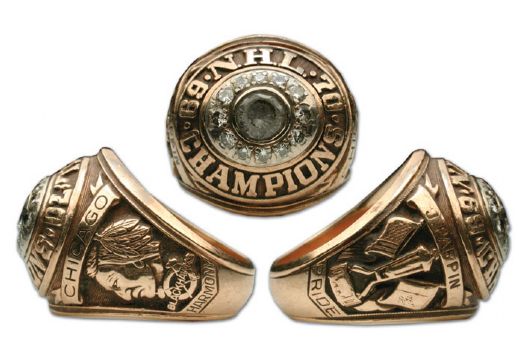 Jim Pappins 1969-70 Chicago Black Hawks Championship Ring